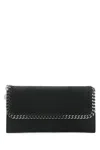 Stella Mccartney Black Shaggy Deer Falabella Wallet In 1000