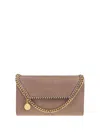 Stella Mccartney Womens Moss Falabella Faux-leather Chain Wallet