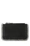Stella Mccartney Falabella Zip Cardholder In Black