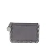 Stella Mccartney Chain Trim Cardholder In Gray