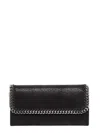 Stella Mccartney Falabella Continental Wallet In Black