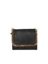 Stella Mccartney Falabella Flap Wallet Accessories In Black
