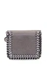 Stella Mccartney Stella Mc Cartney Grey Shaggy Deer Mini Falabella Wallet In Grey