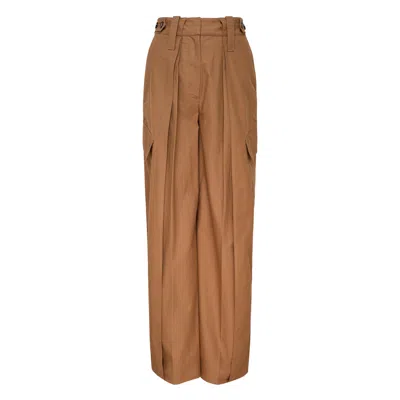Stella Mccartney Washed Cotton Layered Cargo Pants