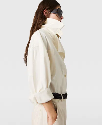 Stella Mccartney Washed Cotton Utility Top In White