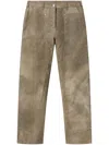 Stella Mccartney Washed Trousers In Neutrals