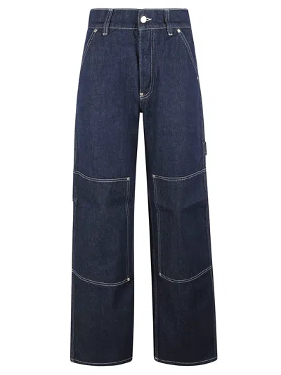 Stella Mccartney Wave Cargo Jeans In Blue