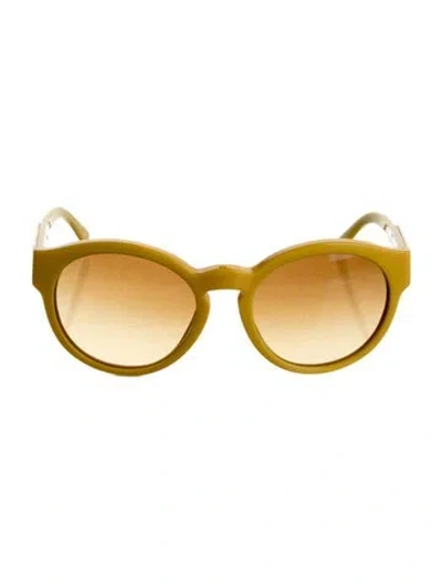 Pre-owned Stella Mccartney Wayfarer Gradient Sunglasses In Yellow