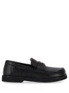 Stella Mccartney Black Leather Loafers In Black