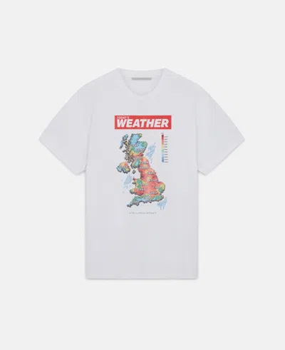 Stella Mccartney Weather Crystal Hotfix T-shirt In Pure White