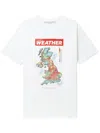 Stella Mccartney Weather Sequin Cotton T-shirt In 白色