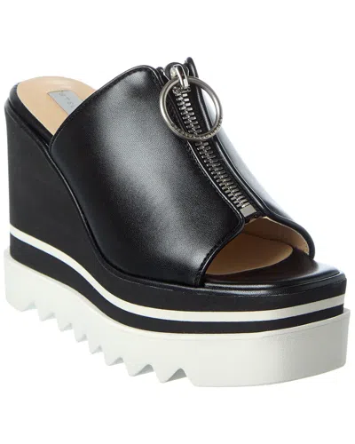 Stella Mccartney Wedge Sandal In Black