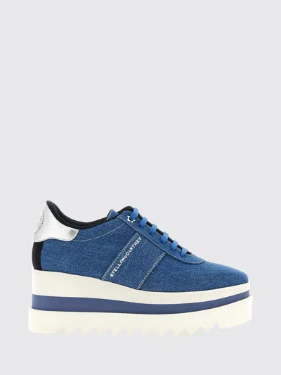 Stella Mccartney Wedge Shoes Woman Color Blue