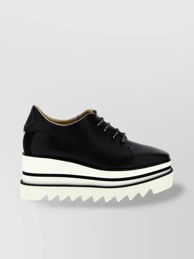 STELLA MCCARTNEY WEDGE SNEAKERS WITH PLATFORM SOLE AND ROUND TOE