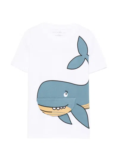Stella Mccartney Kids' Whale-graphic T-shirt In White