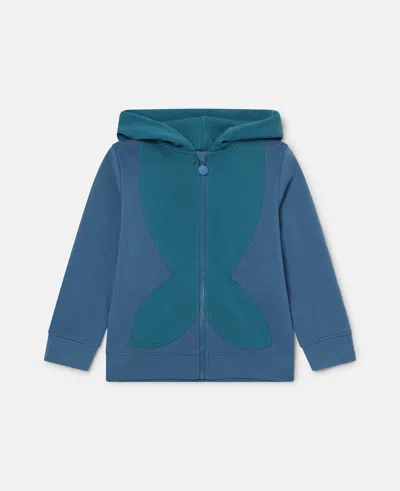 Stella Mccartney Whale Motif Hoodie In Blue
