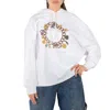 Stella Mccartney White Cotton Bracelet-print Hooded Sweatshirt