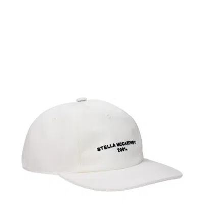 Stella Mccartney White Cotton Cap (baseball Hat)