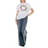 Stella Mccartney White Cotton Charm Print T-shirt