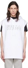 Stella Mccartney White Cotton Hoodie In Pure White