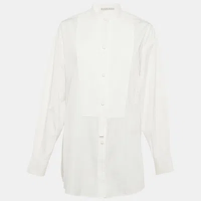 Pre-owned Stella Mccartney White Cotton Oversized Shirt Xl