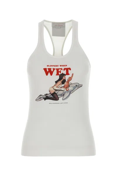 Stella Mccartney White Cotton  X Jeff Koons Tank Top