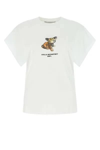 STELLA MCCARTNEY WHITE COTTON T-SHIRT