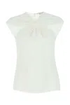 Stella Mccartney Ring-hardware Cold-shoulder T-shirt In White