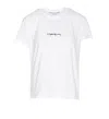 Stella Mccartney White Crewneck T-shirt With Embroidered Logo At The Front In Cotton Woman