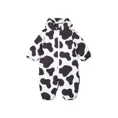 Stella Mccartney Baby Printed Snowsuit In Black