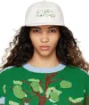 Stella Mccartney White Dandelion Logo Cap In 1830 Frost