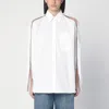 Stella Mccartney White Falabella Shirt With Chains In White