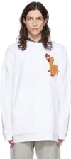 Stella Mccartney White Fantasia Sweatshirt In Pure White