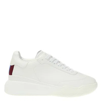 STELLA MCCARTNEY WHITE LOOP LACE-UP LOW-TOP SNEAKERS