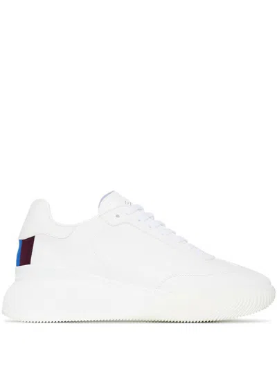STELLA MCCARTNEY WHITE LOOP LEATHER SNEAKERS