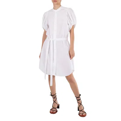 Stella Mccartney White Organic Cotton-poplin Anastasia Shirt Dress