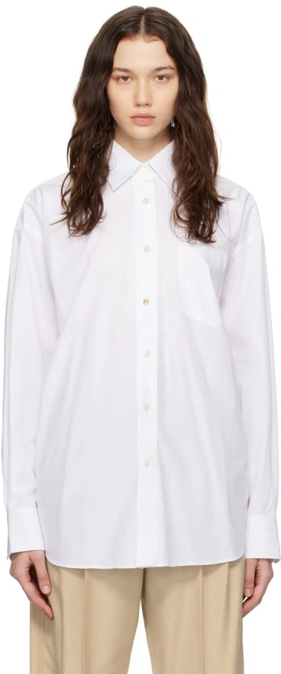 Stella Mccartney White Oversized Shirt In 9000 Pure White