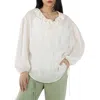 Stella Mccartney White Pinstripe Blouse In White