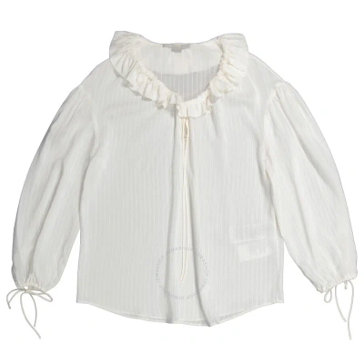 Stella Mccartney White Pinstripe Blouse