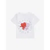 Stella Mccartney Heart-print T-shirt In White