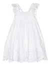 STELLA MCCARTNEY WHITE SANGALLO SLEEVELESS DRESS