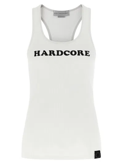 Stella Mccartney Stella Mc Cartney Hardcore Slogan Cotton Tank Top In White