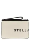 Stella Mccartney White Smc Canvas Clutch In White