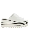 Stella Mccartney Sneak Elyse Clogs With Plateau In White