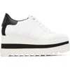 Stella Mccartney White Sneak-elyse Platform Sneakers