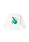 Stella Mccartney White Sweatshirt For Boy With Logo In White