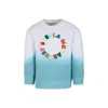 Stella Mccartney White Sweatshirt For Boy With Logo In Multicolor