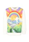 Stella Mccartney Smile Print Sweatshirt In White
