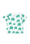 Stella Mccartney White T-shirt For Baby Boy With Frog In White