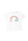 Stella Mccartney White T-shirt For Baby Girl With Ice Cream In White